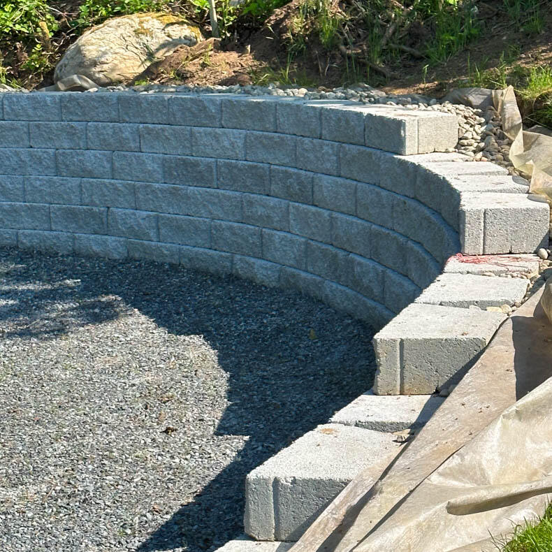 Curved Retaining Wall